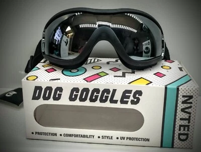 Dog Goggles Clear Lenses UV Eye Protection Waterproof for Medium to Large Breed