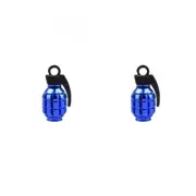 Trik Topz Valve Caps Grenade Blue SV Intended For Use With Schrader Valves