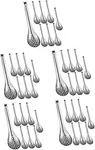 NOLITOY 40 Pcs Slotted Basting Spoons Serving Utensils Set Pot Spoon Fine Mesh Strainer for Cooking