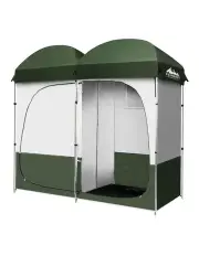[Weisshorn] Double Camping Shower Toilet Tent Outdoor Portable Change Room