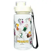 在飛比找PChome24h購物優惠-Snoopy 直飲式塑膠水壺 640ml (透明裝扮款)