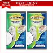 Ezi-Lockodour Absorbent Pads for Cats Litter System 10 Pieces 2 Packs