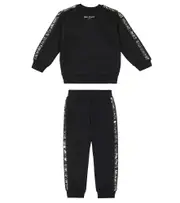 [Balmain Kids] Balmain Kids Cotton fleece sweatshirt and sweatpants set Y 14 black