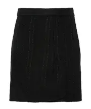 Knitted miniskirt M Black