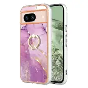 Yb Imd Series-10 For Google Pixel 8a Cell Phone Cases Anti-drop Ring Kickstand Imd Tpu Cover