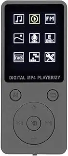 MP4 Player,Multifunctional T1 Mini Music Player Circular Portable Button Digital Music Player,Color Screen MP4 Player Recorder Supports Radio and Recording Function
