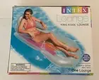 New Intex Inflatable King Kool Pool Lounge 63 x 33.5, 58802WA Colors May Vary