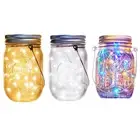 NEW 10/20LED Solar Fairy String Light Mason Jar Garden Outdoor Decoration Lamp