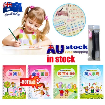 Sank Magic Handwriting Practice Copybook Preschool Calligraphy Book For Kids DX