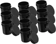 CATIEBYE 10pcs Mini Storage Jars with Lids 150ml Wide Mouth Plastic Jars Airtight Containers for Cosmetics Food and Candy