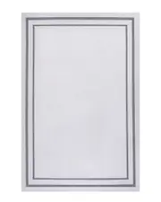 JONATHAN Y Sloane Classic 2-Stripe Border Washable Chenille Area Rug