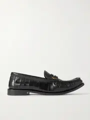 [SAINT LAURENT] SAINT LAURENT - Le Loafer Leather Loafers - Black - EU 37.5 EU 37.5 Black