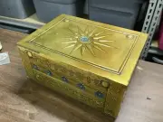 12” Gold Metaxa Larnax Box Vintage