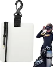 Underwater Writing Slate | Waterproof Swivel Clip and Pencil Dive Writing Slate Board for Clear Communication-Compact Scuba Divers Tablet, Easy-to-Use Dive Writing Slate Board for Water Sports Divin