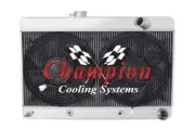 4 Row Eagle Champion Radiator W/ 2 12" Fans for 1961 1962 1963 Pontiac Tempest