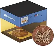 SCULPFUN iCube Pro 5W Laser Engraver, 10000mm/min Engraving Speed, 0.06mm Laser Focus, Mini Laser Engraver with Smoke Filter and Temperature Alarm, Laser Cutter for Wood, Metal, APP Control