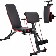 Advwin Adjustable Weight Bench, Full Body Workout Multi-Purpose Foldable Incline Decline Exercise Workout Bench for Home Gym