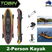 Tobin Sports Wavebreak Inflatable 2-Person Kayak 3.3 x 0.86M