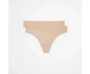Target 2 Pack Bonded No Show G-String Briefs - Brown
