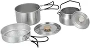 QSTDGVPW Camping Mess Kit Multifunctional Versatile Kettle for Outdoor Hiking Travel