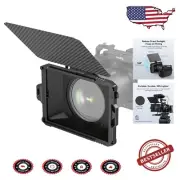 Compact DSLR Matte Box Lite with 4x5.65 Filter Tray and Multiple Adapter Rings