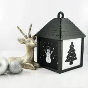 Christmas Lantern Snowman Christmas Tree Santa Snowflake Multicolour LED Light