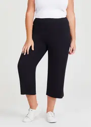 Plus Size Women's Bamboo Culotte Pant Size 20 in Black - Taking Shape