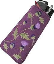 [Justina Claire] Double Eyeglasses Case in a Glencoe Thistle Design