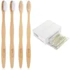 Bamboo Prepasted Toothbrush - Individually Wrapped Pre-Pasted Toothbrush with...