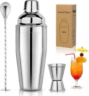 25Oz Cocktail Shaker Set Martini Shaker Set Bartender Set with Margarita Mixer D