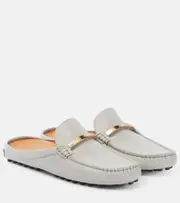 [Tod's] Tod's Gommino leather mules AU 6.5 grey