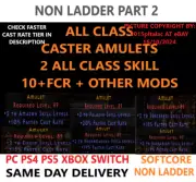 CASTER AMULETS ALL CLASS✅PC PS4 PS5 XBOX SWITCH✅ DIABLO 2 RESURRECTED ITEMS D2R