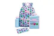 Minecraft Pixel Backpack Set (Blue/Pink) (One Size)