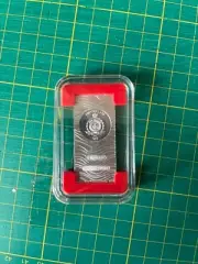 1oz silver BESKAR BAR capsule insert (x2 Pairs) **INSERT ONLY**