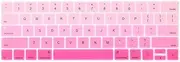 ProElife Ultra Thin Keyboard Cover Skin for MacBook Pro 13-inch 15-inch with Touch Bar (Model A2159, A1989, A1990, A1706, A1707) (2019 2018 2017 2016) (Ombre Pink)