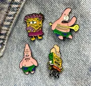 SpongeBob Patrick Enamel Funny Pin Metal Plug 1 Piece