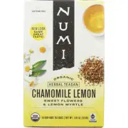Numi Organic Herbal Teasan Chamomile Lemon Tea 18 Tea Bags