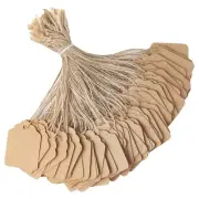 Price Tags with String Attached - 500PCS Kraft Paper Hang Tags for Labeling