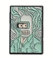 Futurama ENAMEL PIN - Bender as a Van Gogh - Free AU Post - AU Stock