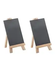 [TEMPA] Tuscany Small Slate Chalk Board 2 Pack 9.9x0.4x15cm in Black