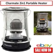 Charmate Camping Heater Outdoor Kerosene Portable Heating 2in1 Grill Heating