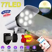 77 LED Solar PIR Motion Sensor Wall Light Outdoor Garden Security Flood Lamp NEW