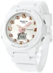 Casio Baby-G BGA-320-7A2 BGA320 Series White Resin Strap Women Watch