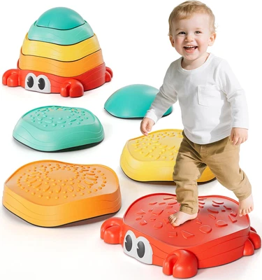 Lehoo Castle Stepping Stones for Kids, Sensory Toys Balance Board, Toddler To...