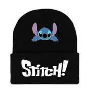 Stitch Winter Warm Knitted Beanie Hat Men Women Outdoor Ski Cuffed Skull Cap Unisex -NMAOV A