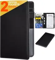 Server Books for Waitress - Leather Waiter Book Wallet Classic black