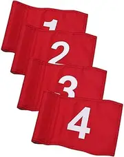 jojofuny Bike Accessories 4pcs Golf Flagstick Mini Putting Green Flags Portable Flag Red Flags Flag Poles for outside House Flag Masters Flag Garden Flag Pin Flag Bike Nylon Multicolor