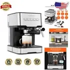 Fully Automatic Espresso Machine with Milk Frother & Single/Double Shot Options