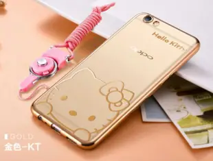 oppo R9s R9s Plus R9 R9 Plus❤手機殼電鍍卡通防摔軟殼❤（全包矽膠掛繩保護套）