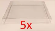 5 x NES CLEAR GAME BOX PROTECTIVE SLEEVE CASES - by Old Skool